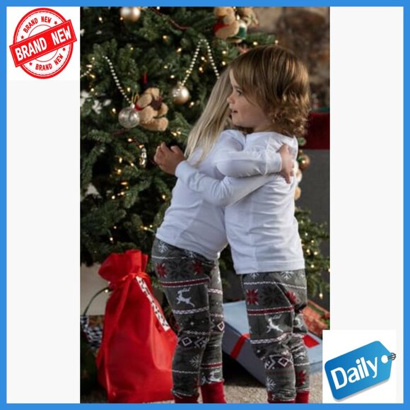 Nordic Print Christmas Pajama Set, Cotton Blend, Snug Fit, Family Matching - Picture 6 of 7